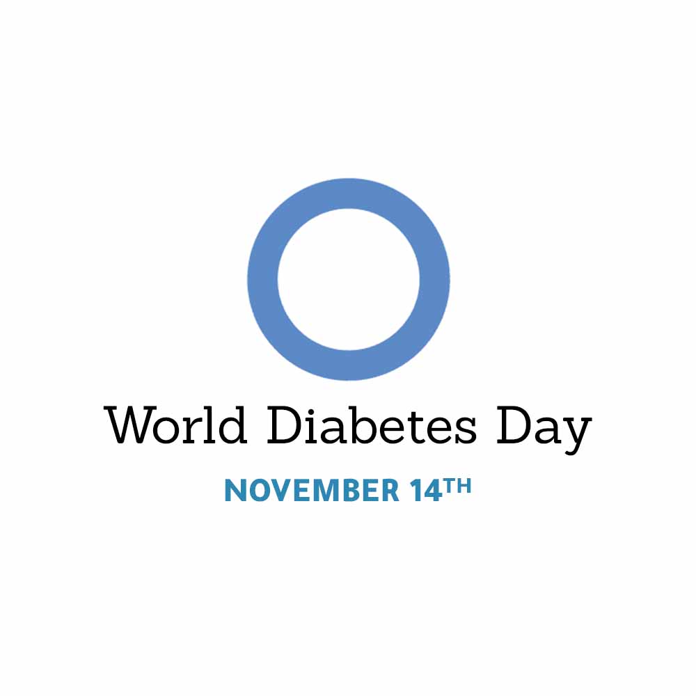 World Diabetes Day sign.